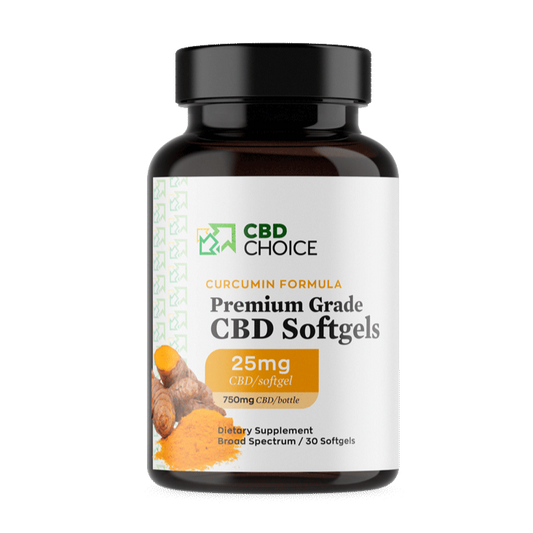 CBD Softgels with Curcumin for Joint Support