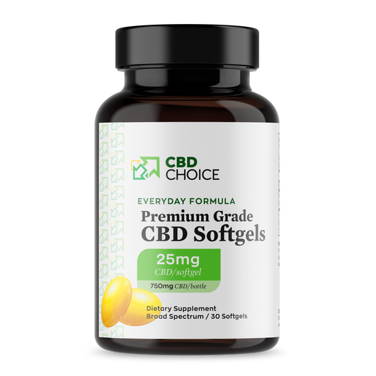 CBDChoice Softgels Everyday (25mg strength) - CBD Choice in California