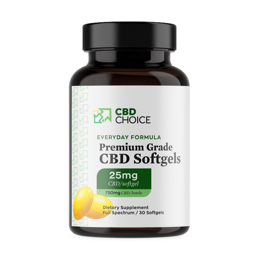CBDChoice Softgels Everyday Full-Spectrum 25mg - CBD Choice in California